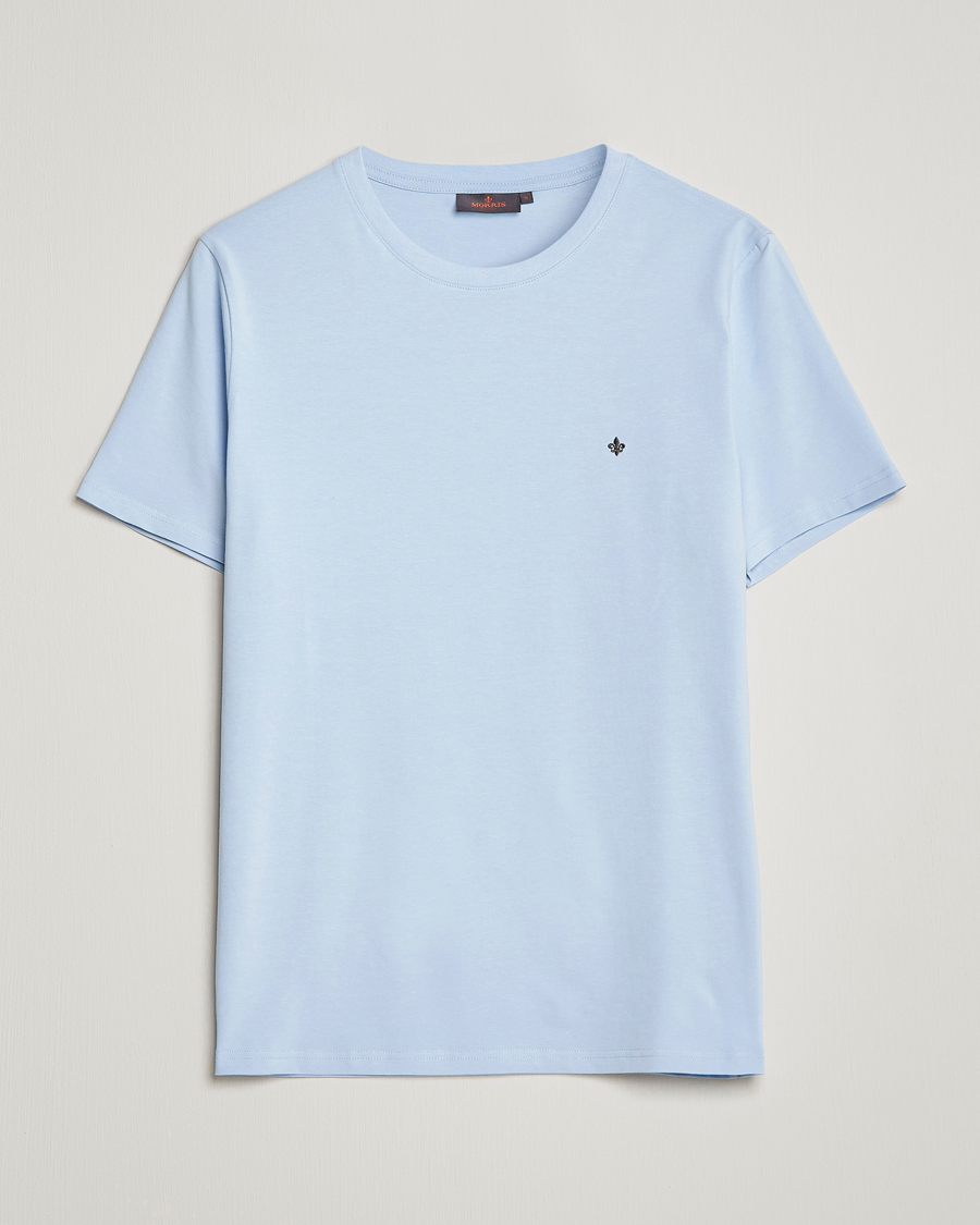 Homme | T-shirts | Morris | James Crew Neck T-shirt Light Blue