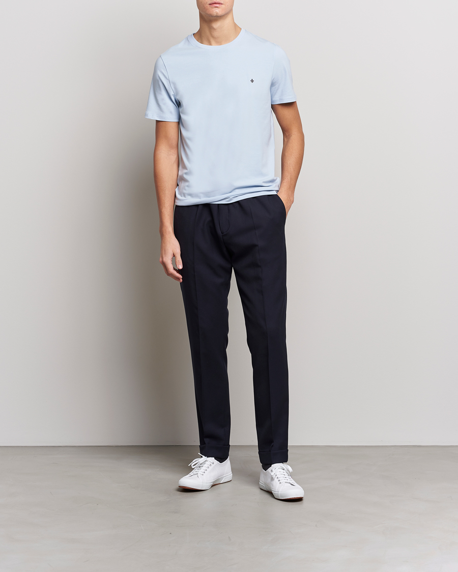 Homme | T-shirts | Morris | James Crew Neck T-shirt Light Blue