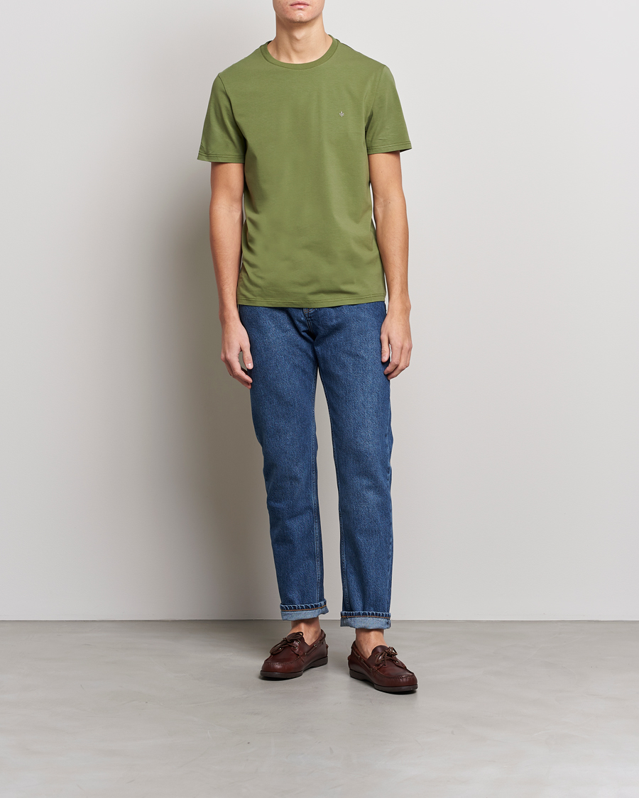 Homme | T-shirts | Morris | James Crew Neck T-shirt Olive