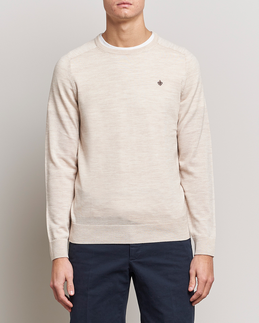 Homme | Pulls Et Tricots | Morris | Merino Crew Neck Pullover Ecru