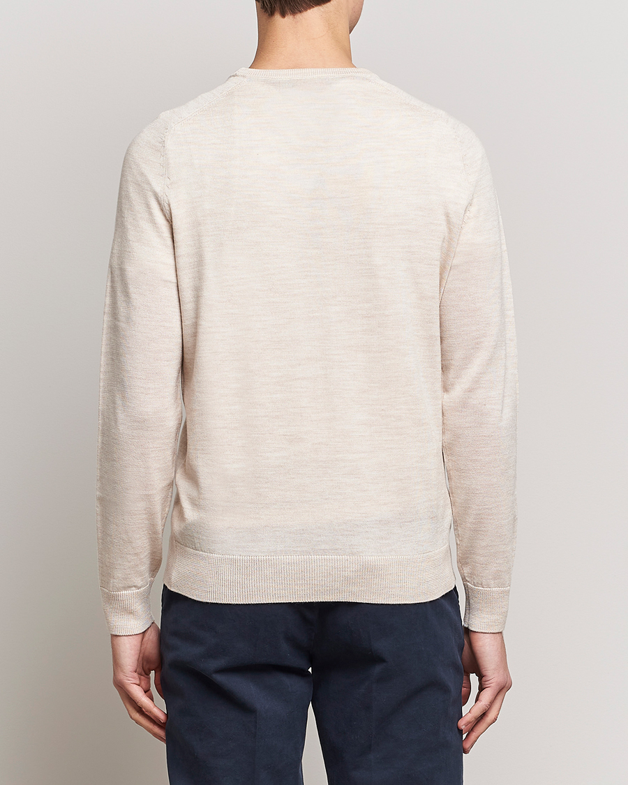 Homme | Pulls Et Tricots | Morris | Merino Crew Neck Pullover Ecru