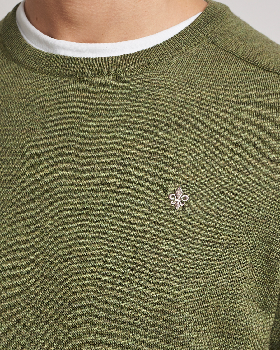 Homme | Pulls Et Tricots | Morris | Merino Crew Neck Pullover Sage Green