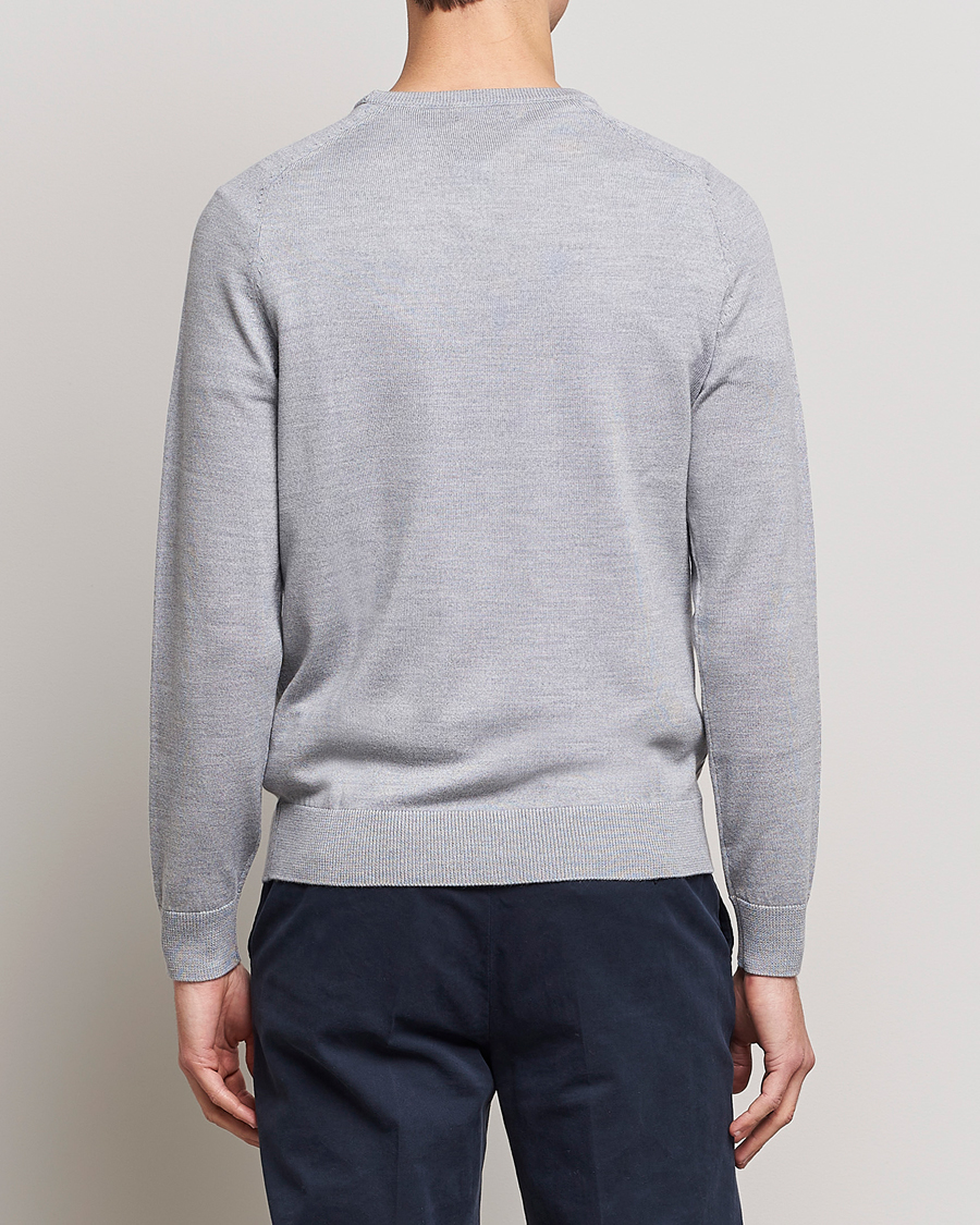 Homme | Pulls Et Tricots | Morris | Merino Crew Neck Pullover Grey