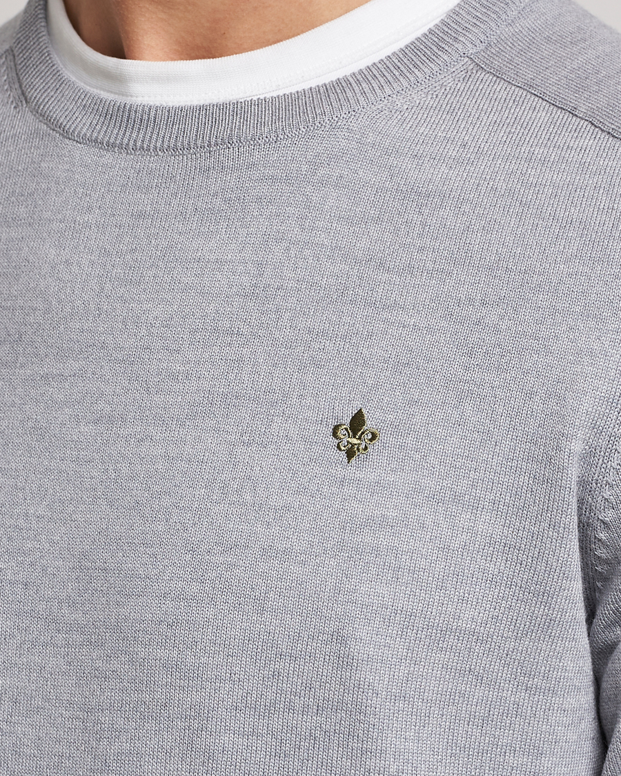 Homme | Pulls Et Tricots | Morris | Merino Crew Neck Pullover Grey