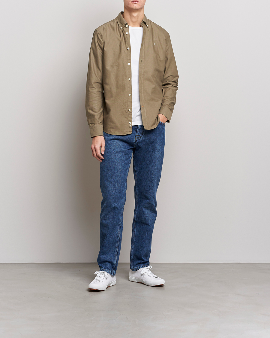 Homme | Chemises | Morris | Douglas Oxford Shirt Olive