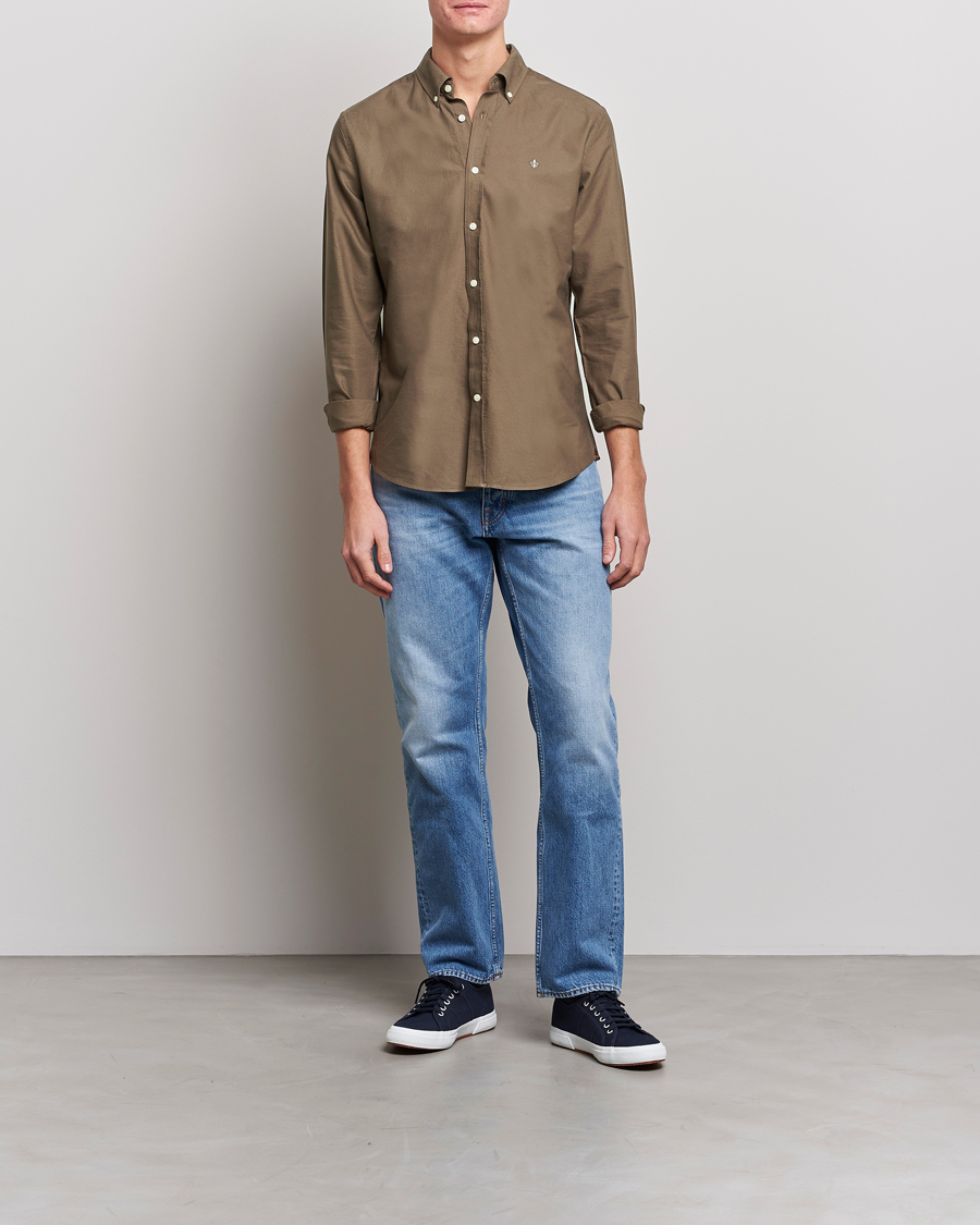 Homme | Chemises | Morris | Douglas Oxford Shirt Brown