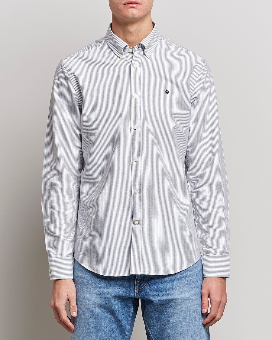 Homme | Chemises | Morris | Douglas Striped Oxford Shirt Blue