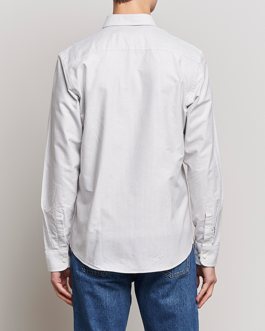 Homme | Chemises | Morris | Douglas Oxford Striped Shirt Brown