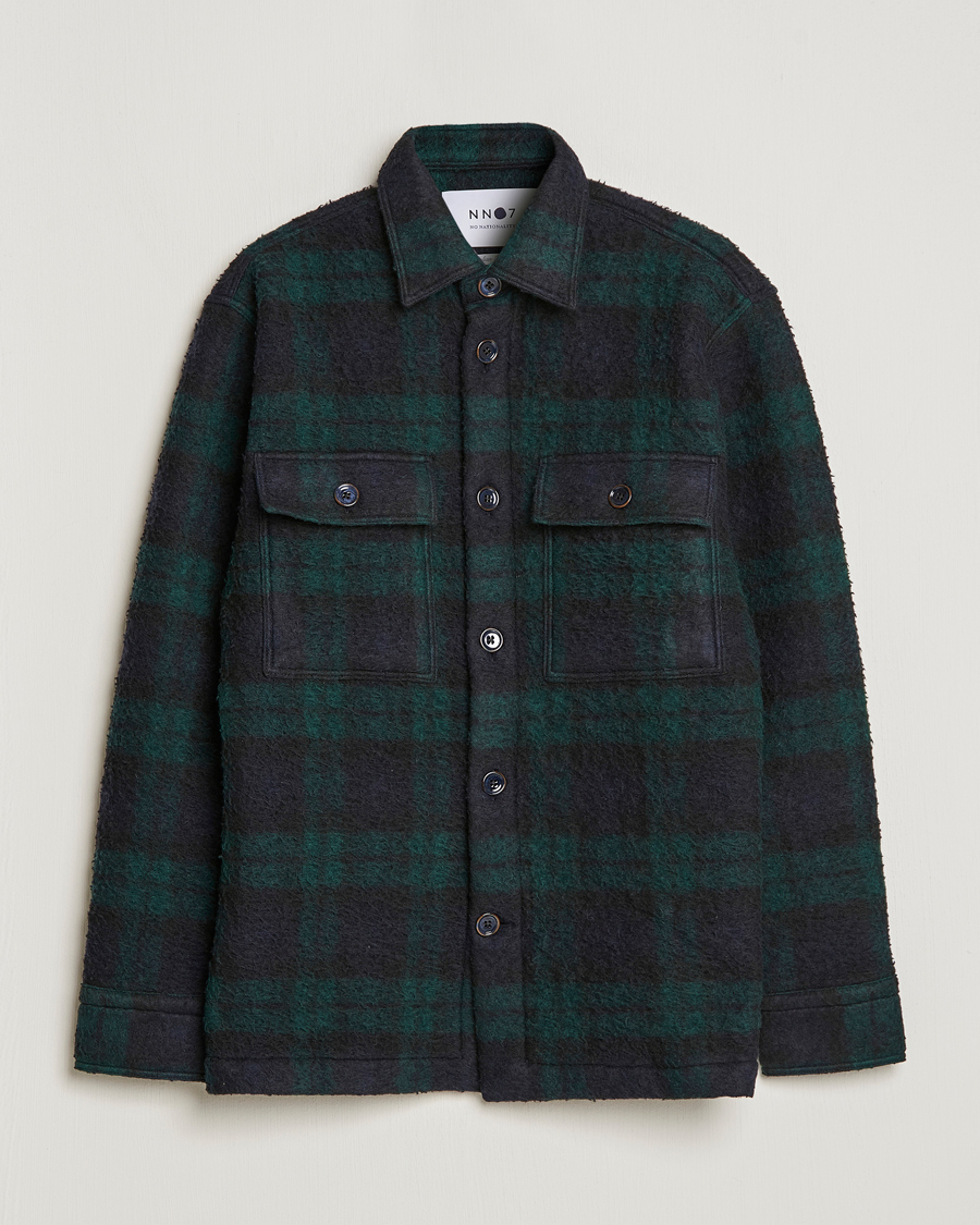 Homme | Manteaux Et Vestes | NN07 | Soren Blackwatch Checked Jacket Navy/Green