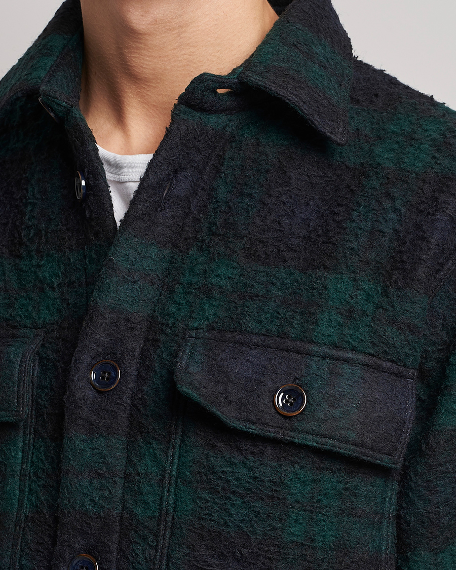 Homme | Manteaux Et Vestes | NN07 | Soren Blackwatch Checked Jacket Navy/Green