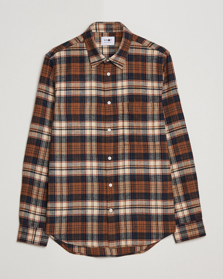 Homme | Chemises | NN07 | Arne Brushed Cotton Checked Shirt Multi