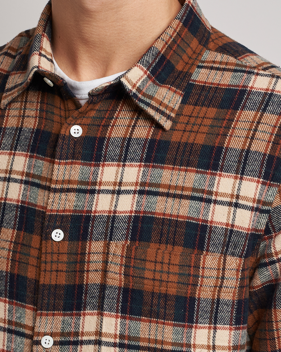 Homme | Chemises | NN07 | Arne Brushed Cotton Checked Shirt Multi