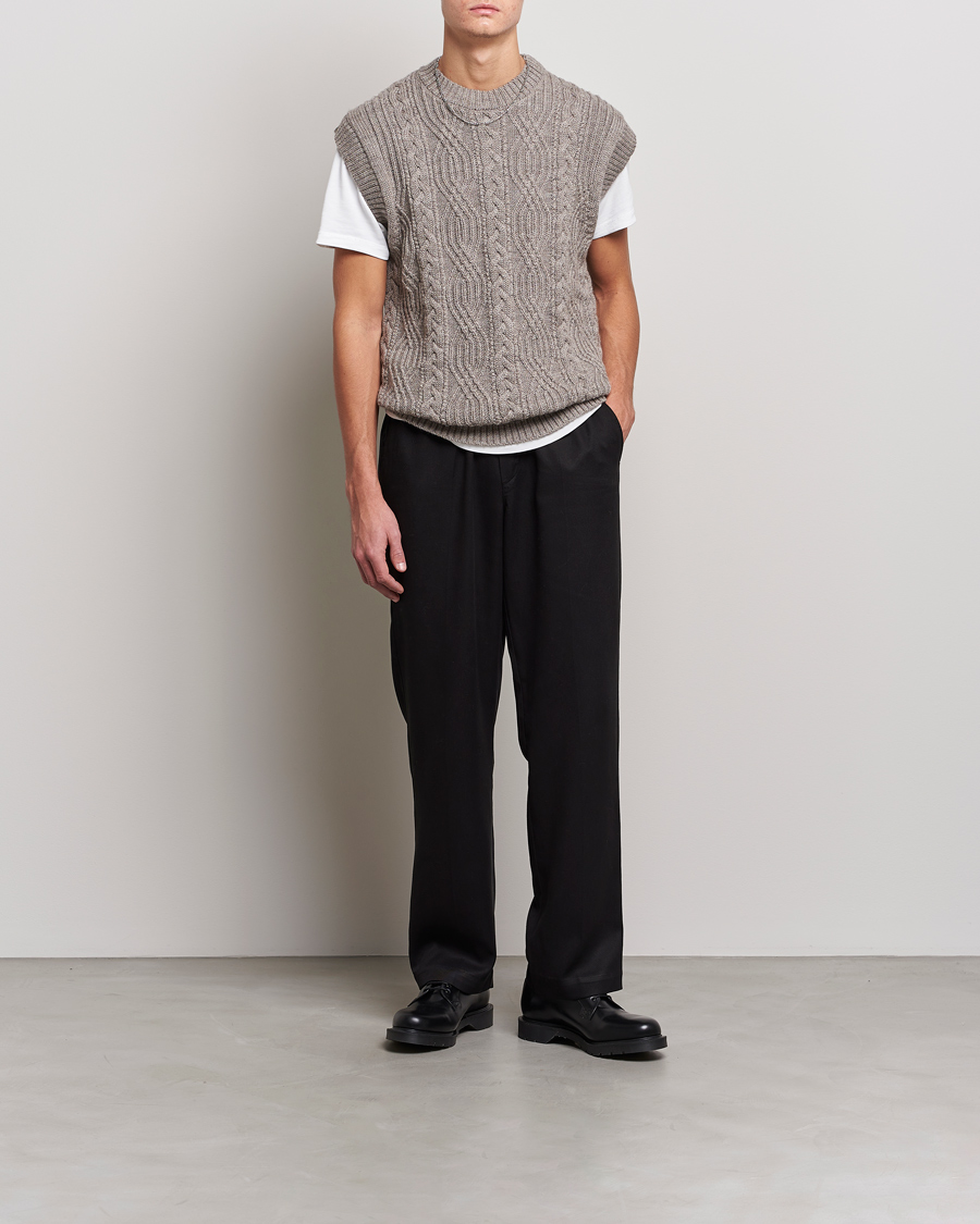 Homme | Pulls Et Tricots | NN07 | Cable Structured Knitted Vest Nature Melange