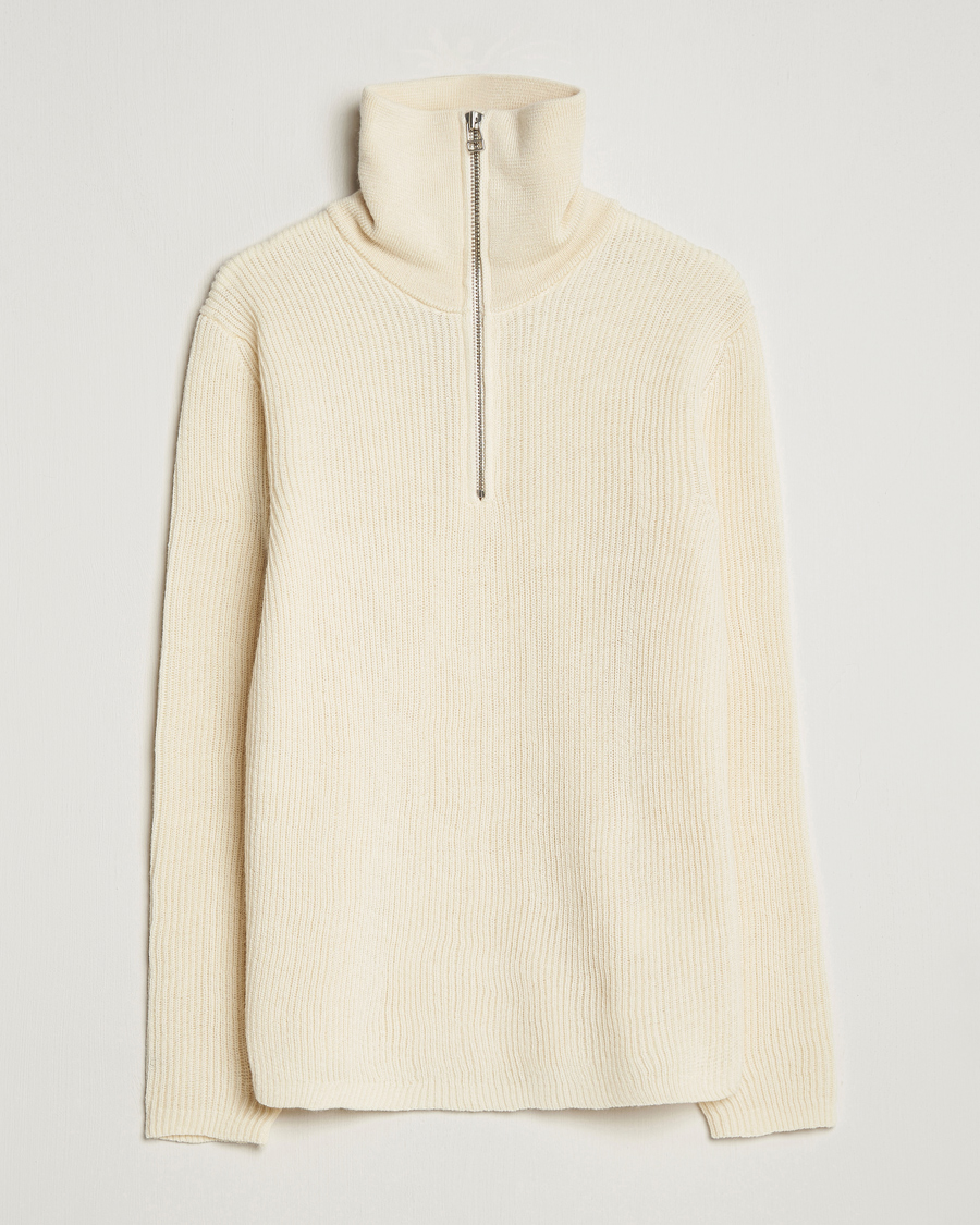 Homme | Pulls Et Tricots | NN07 | Holger Knitted Ribbed Half Zip Ecur
