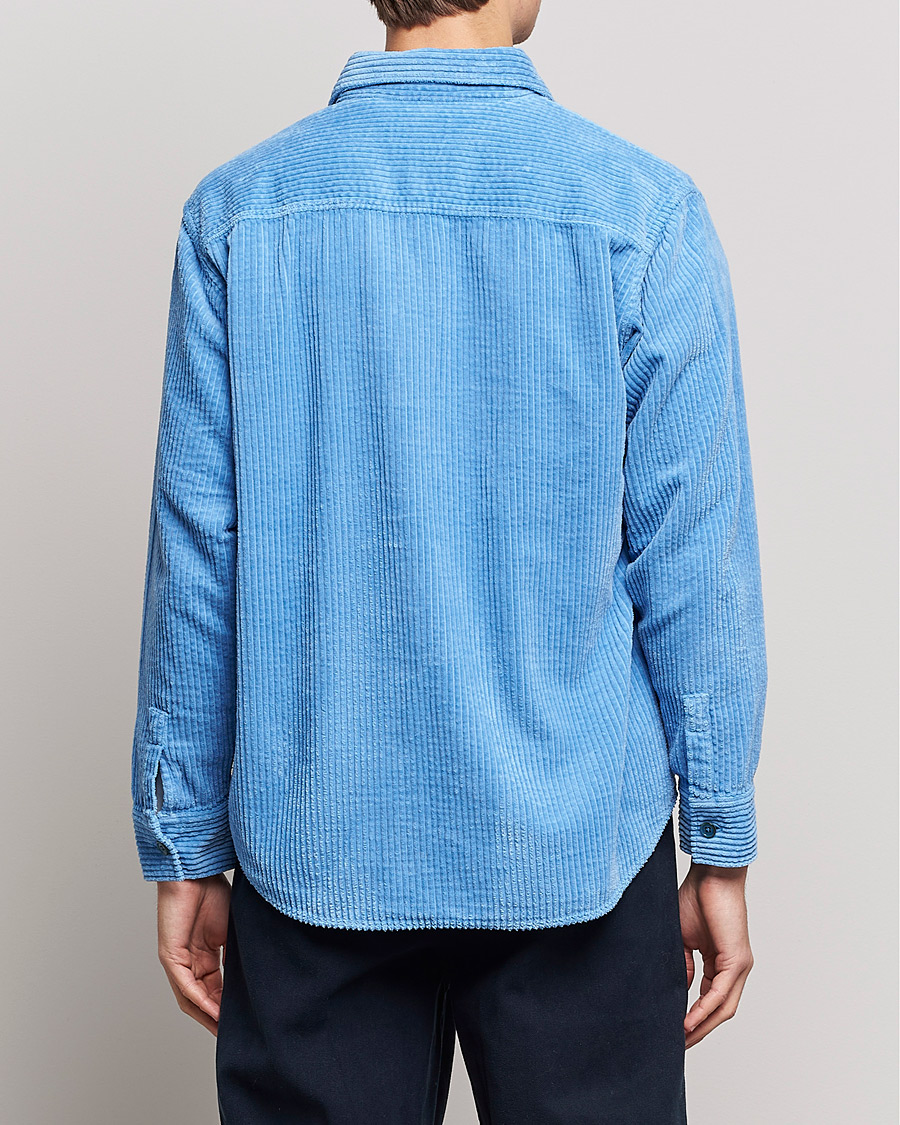 Homme | Chemises | NN07 | Folmer Corduroy Shirt Cobalt Blue