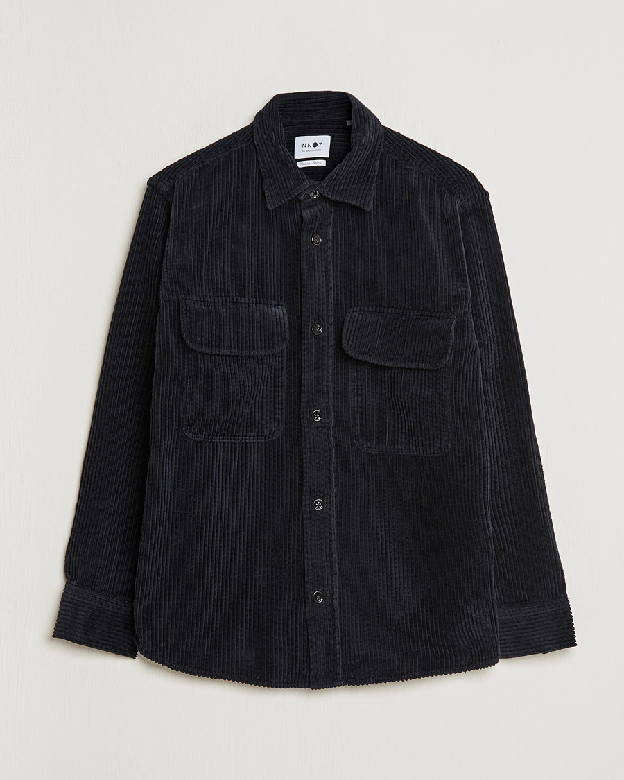 Homme | Chemises | NN07 | Folmer Corduroy Overshirt Black
