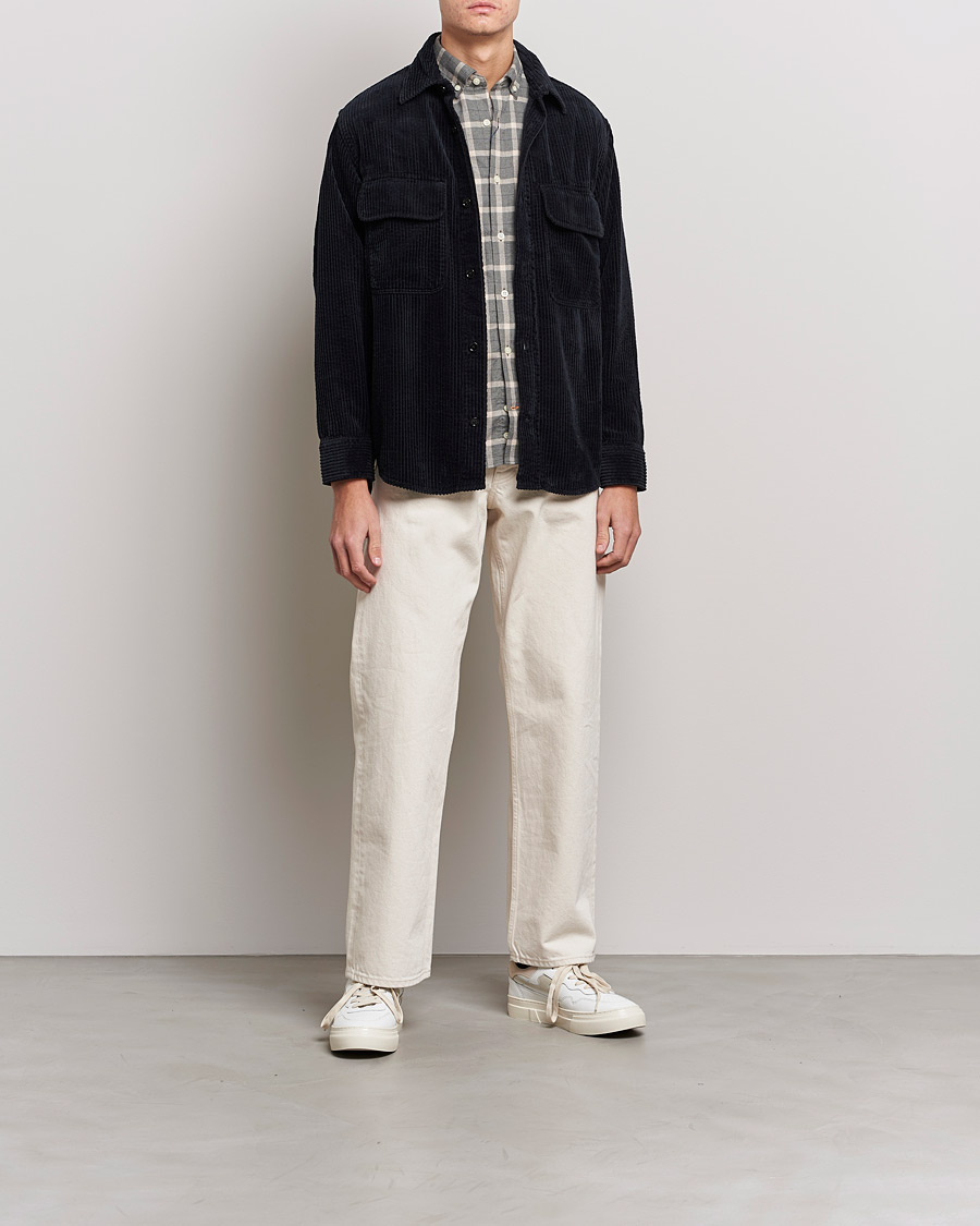 Homme | Chemises | NN07 | Folmer Corduroy Overshirt Black