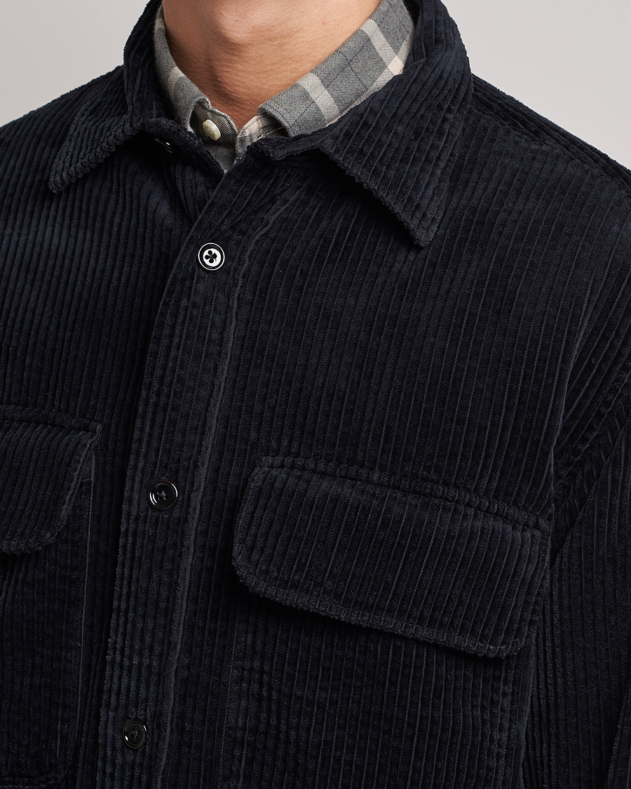 Homme | Chemises | NN07 | Folmer Corduroy Overshirt Black