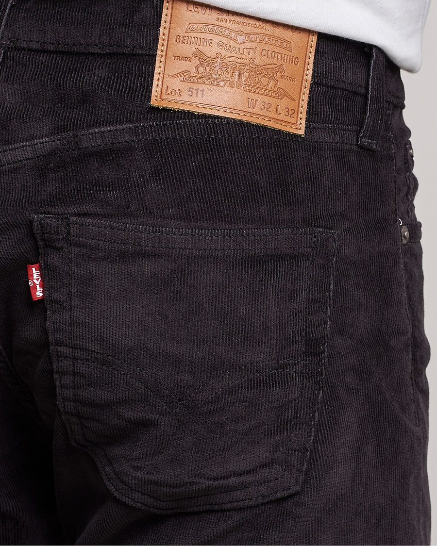 Homme | Pantalons | Levi's | 511 Slim Fit Stretch Corduroy Pants Black Agate