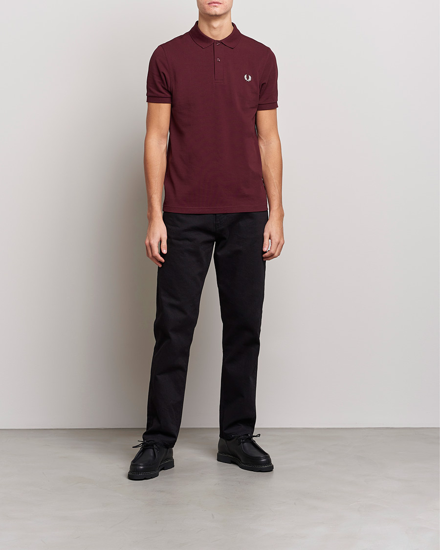 Homme | Polos | Fred Perry | Plain Polo Shirt Oxblood