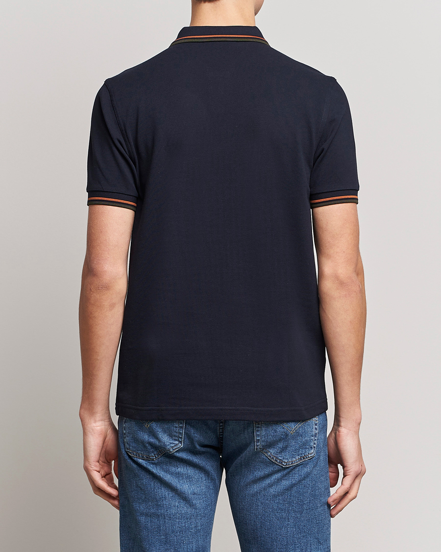 Homme | Polos | Fred Perry | Twin Tipped Polo Shirt Navy Night Green