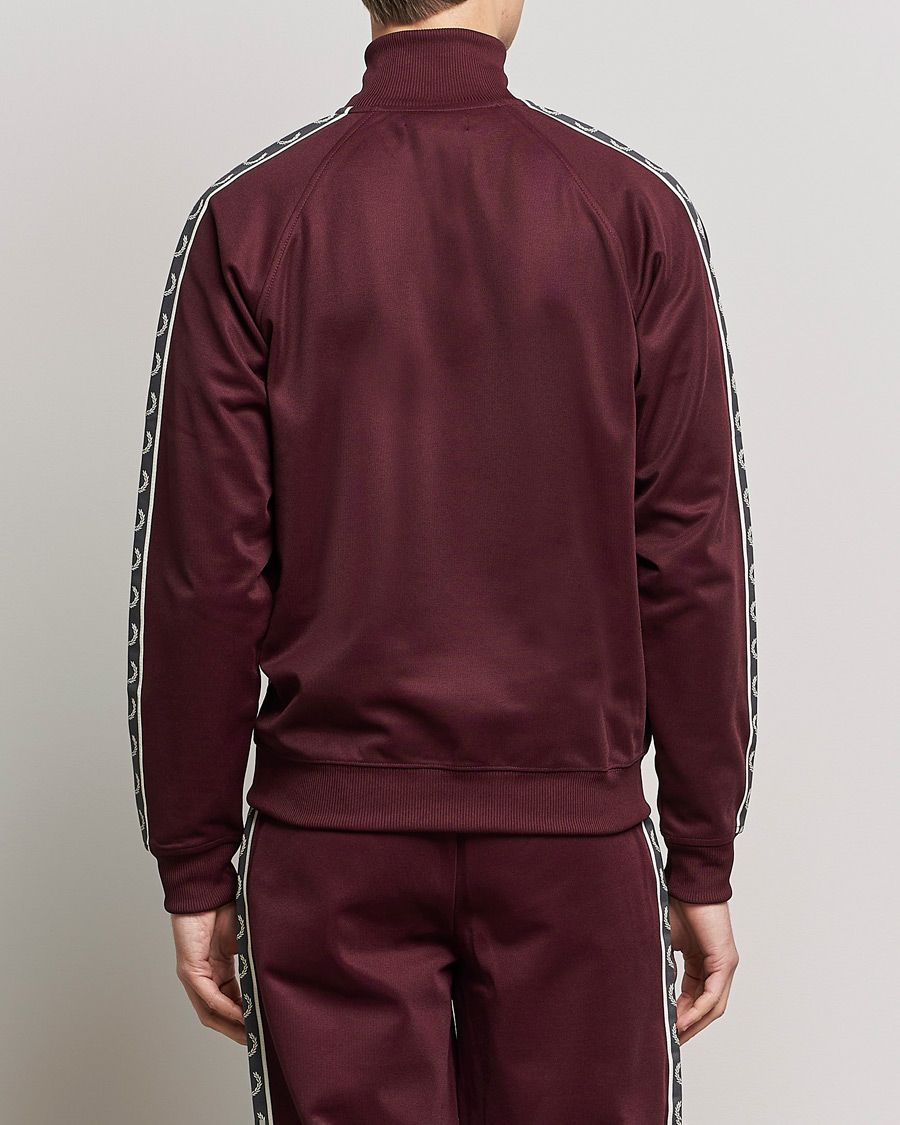 Homme | Pulls Et Tricots | Fred Perry | Taped Track Jacket Oxblood