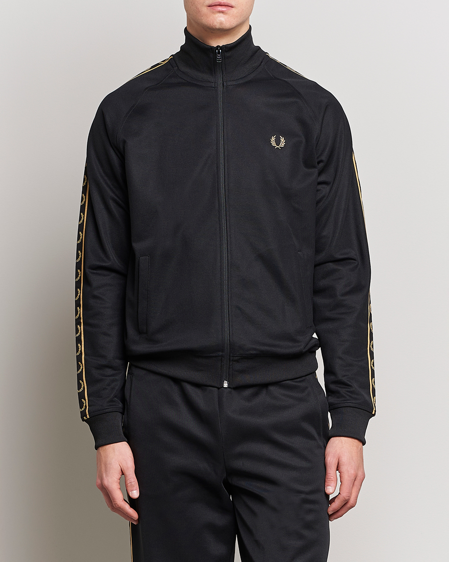 Homme | Pulls Et Tricots | Fred Perry | Taped Track Jacket Black