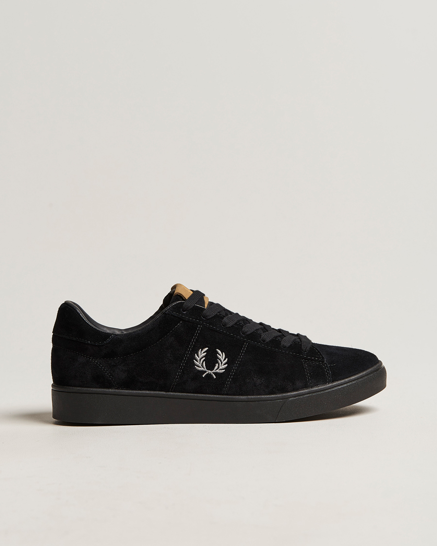 Homme | Fred Perry Spencer Suede Sneaker Black | Fred Perry | Spencer Suede Sneaker Black
