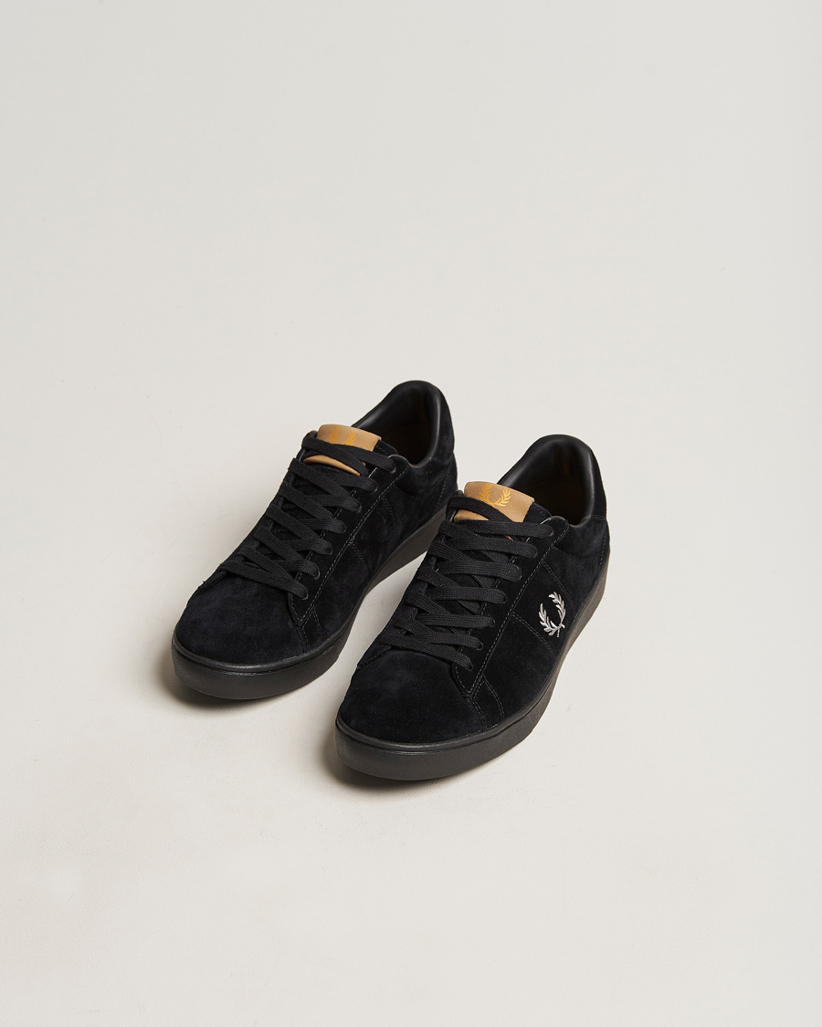 Homme | Fred Perry Spencer Suede Sneaker Black | Fred Perry | Spencer Suede Sneaker Black