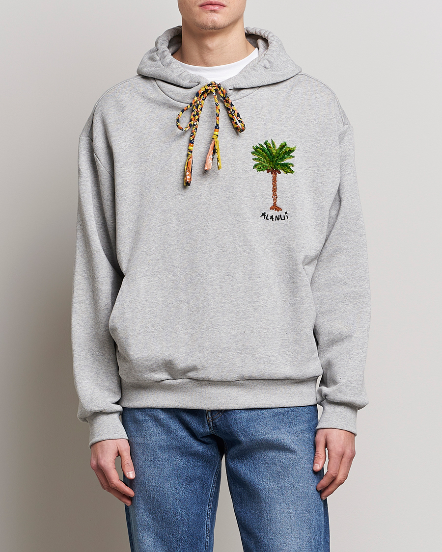 Homme | Pulls Et Tricots | Alanui | Embroidered Hoodie Grey Melange