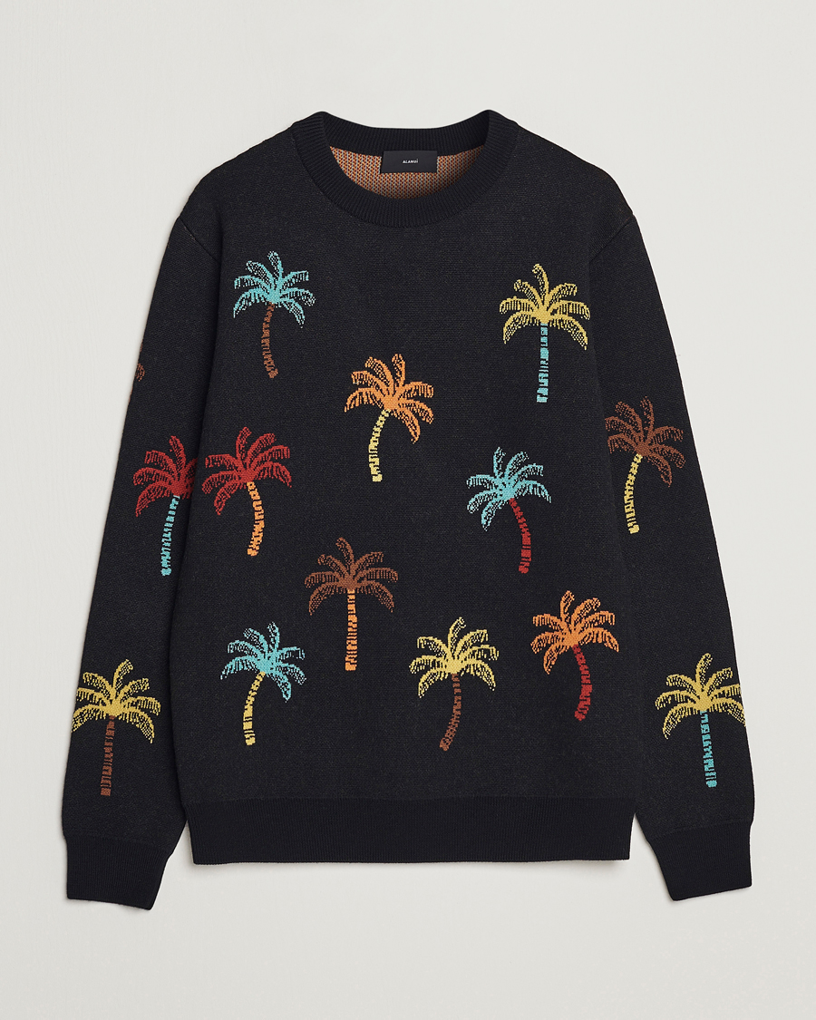 Homme | Pulls Et Tricots | Alanui | Palm Tree Jacquard Sweater Black