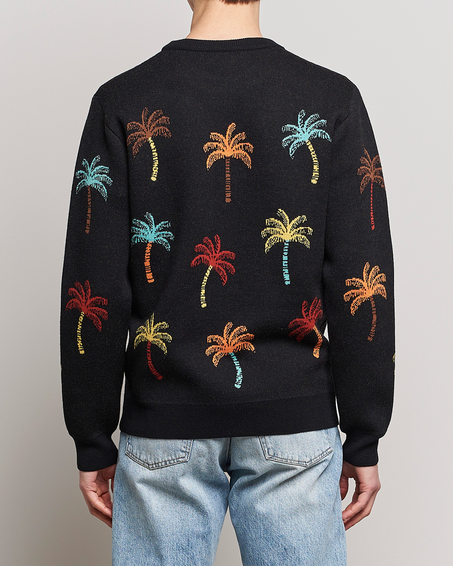 Homme | Pulls Et Tricots | Alanui | Palm Tree Jacquard Sweater Black