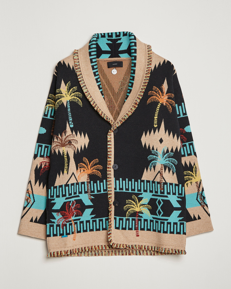 Homme | Pulls Et Tricots | Alanui | Palm Tree Jacquard Cardigan Multicolor