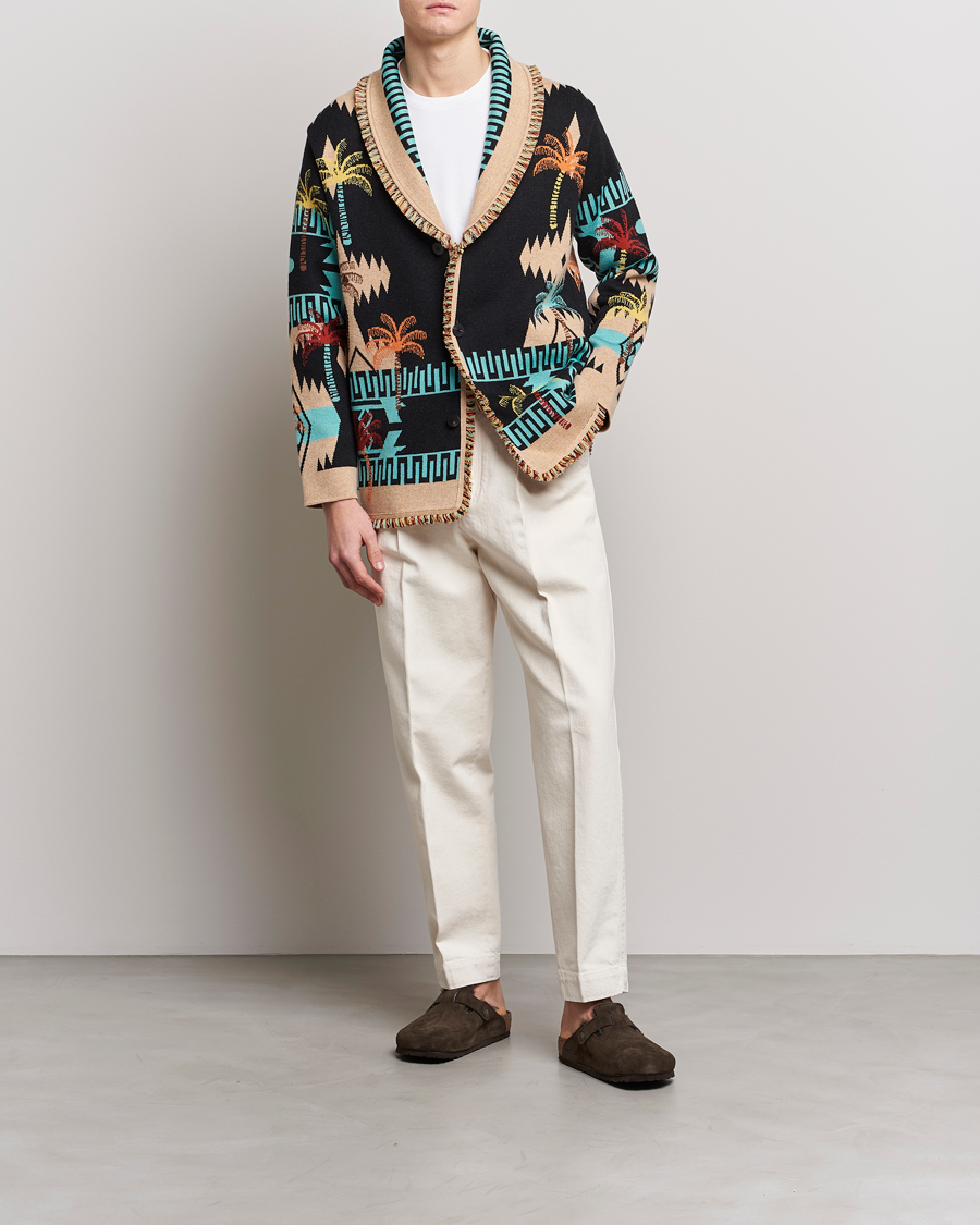 Homme | Pulls Et Tricots | Alanui | Palm Tree Jacquard Cardigan Multicolor