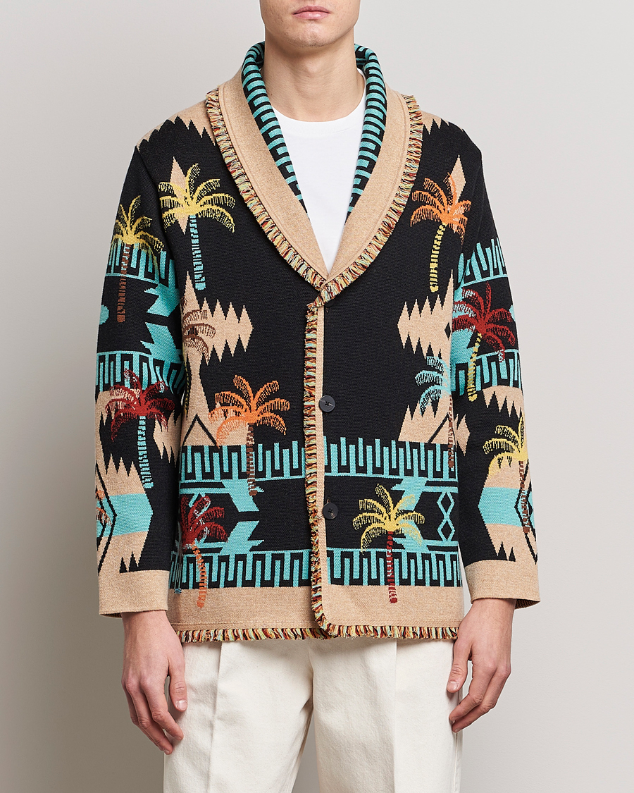 Homme | Pulls Et Tricots | Alanui | Palm Tree Jacquard Cardigan Multicolor