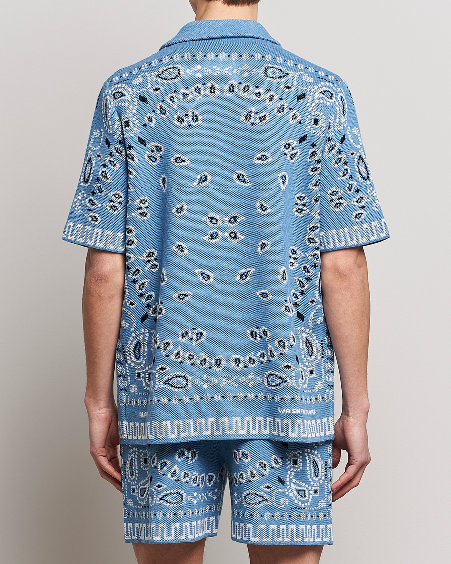 Homme | Chemises | Alanui | Bandana Print Camp Shirt Light Blue