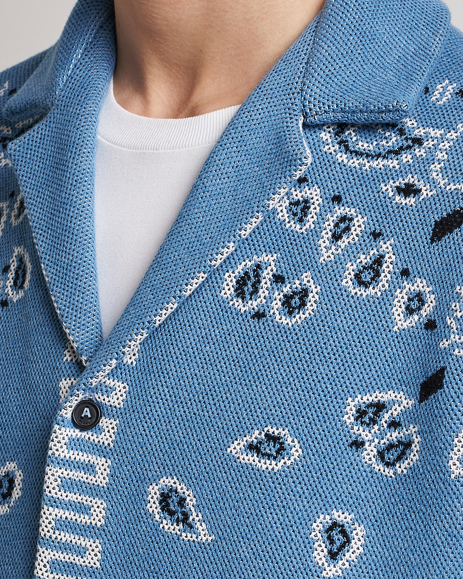 Homme | Chemises | Alanui | Bandana Print Camp Shirt Light Blue