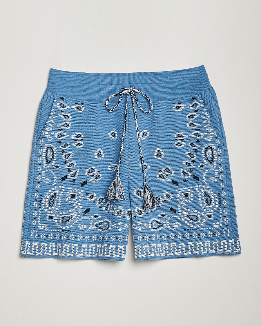 Homme | Shorts | Alanui | Bandana Print Shorts Light Blue