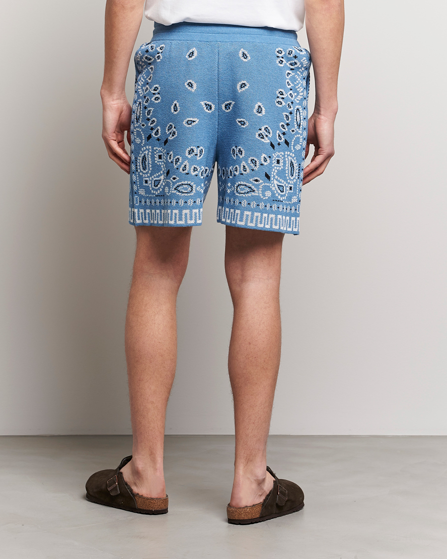 Homme | Shorts | Alanui | Bandana Print Shorts Light Blue