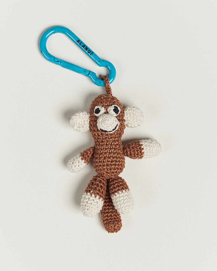 Homme | Porte-Clés | Alanui | Handmade Monkey Crochet Key Holder Brown