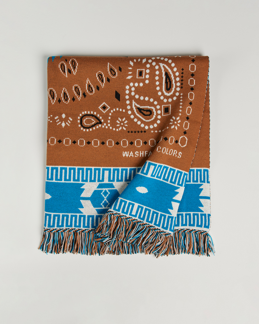 Homme | Alanui Bandana Jacquard Blanket Brown | Alanui | Bandana Jacquard Blanket Brown