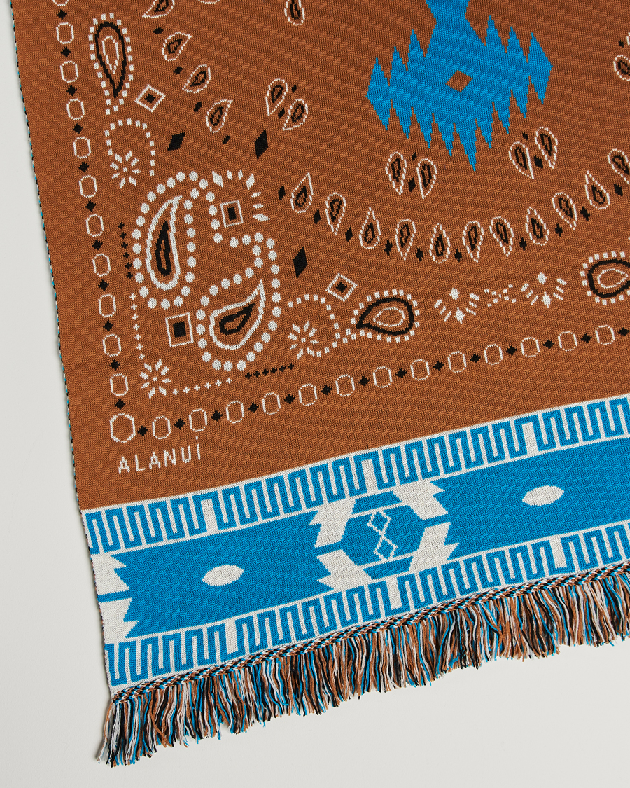Homme | Alanui Bandana Jacquard Blanket Brown | Alanui | Bandana Jacquard Blanket Brown
