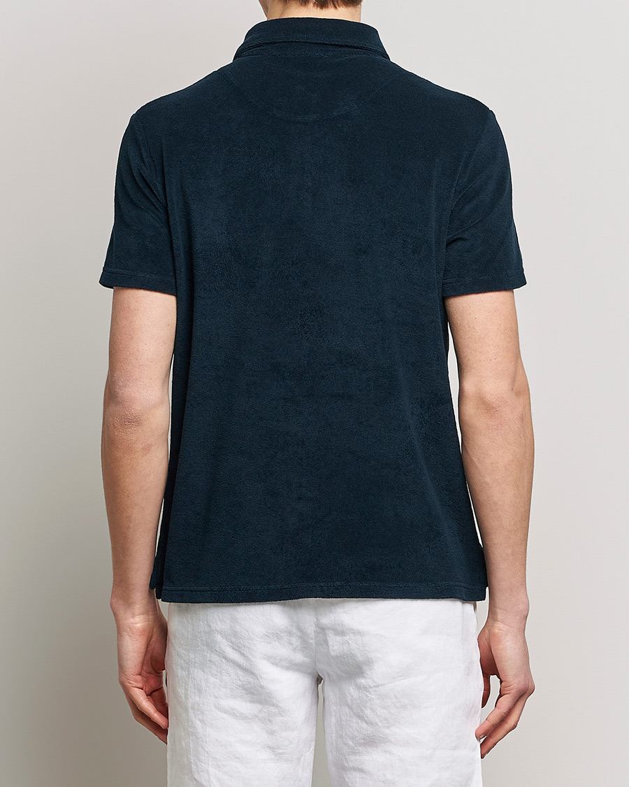 Homme | Polos | Altea | Short Sleeve Terry Polo Navy