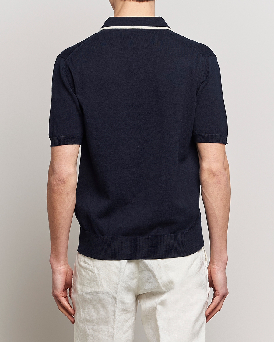 Homme | Polos | Altea | Short Sleeve Riviera Polo Navy