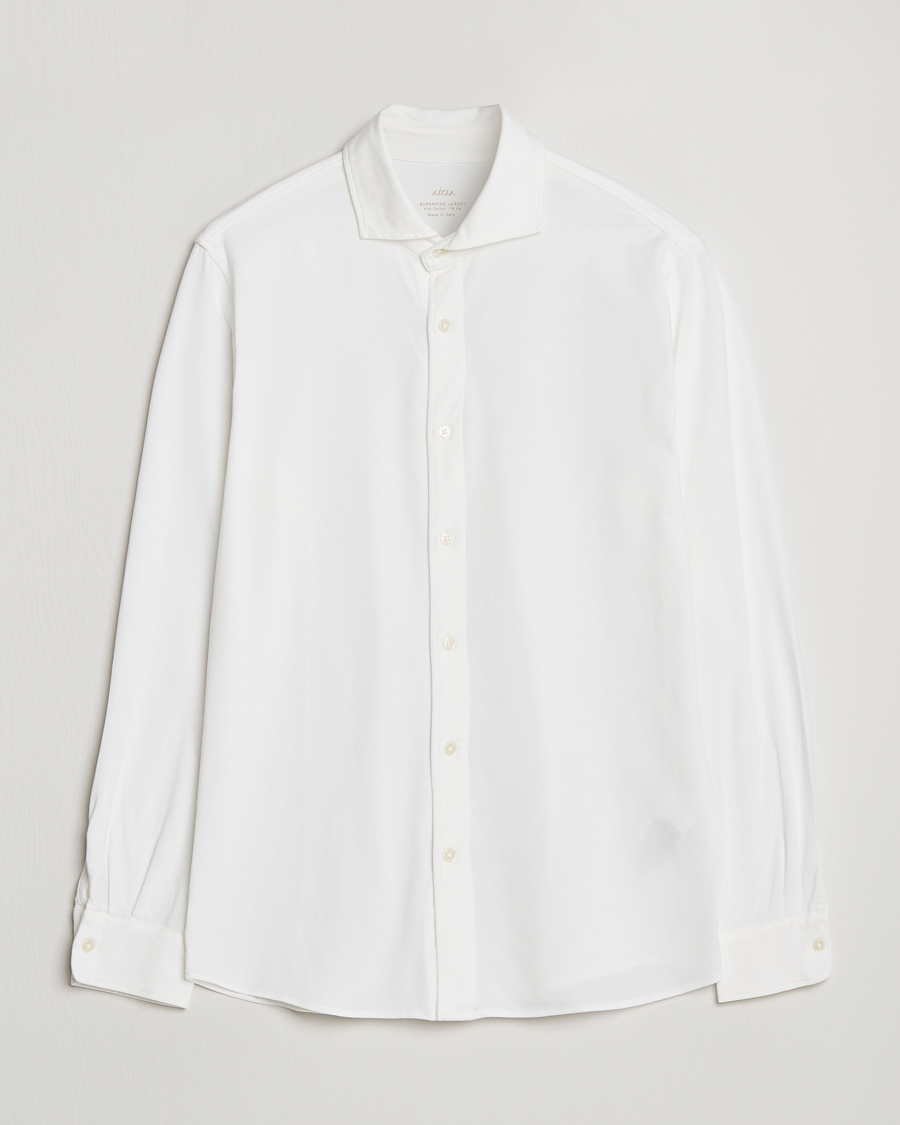 Homme | Chemises | Altea | Jersey Stretch Shirt White