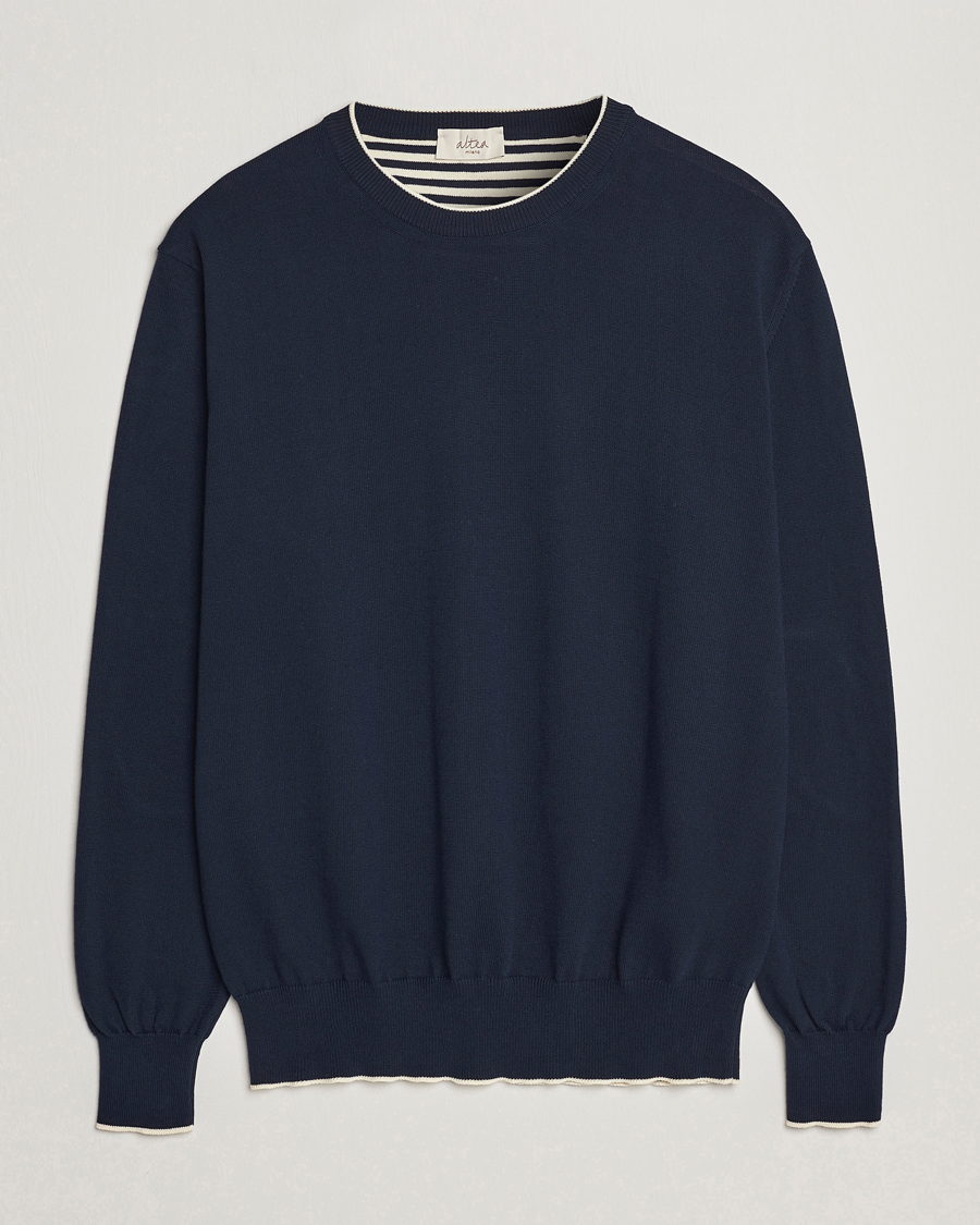 Homme | Pulls Et Tricots | Altea | Soft Cotton Pullover Navy