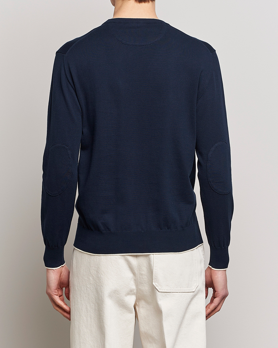 Homme | Pulls Et Tricots | Altea | Soft Cotton Pullover Navy