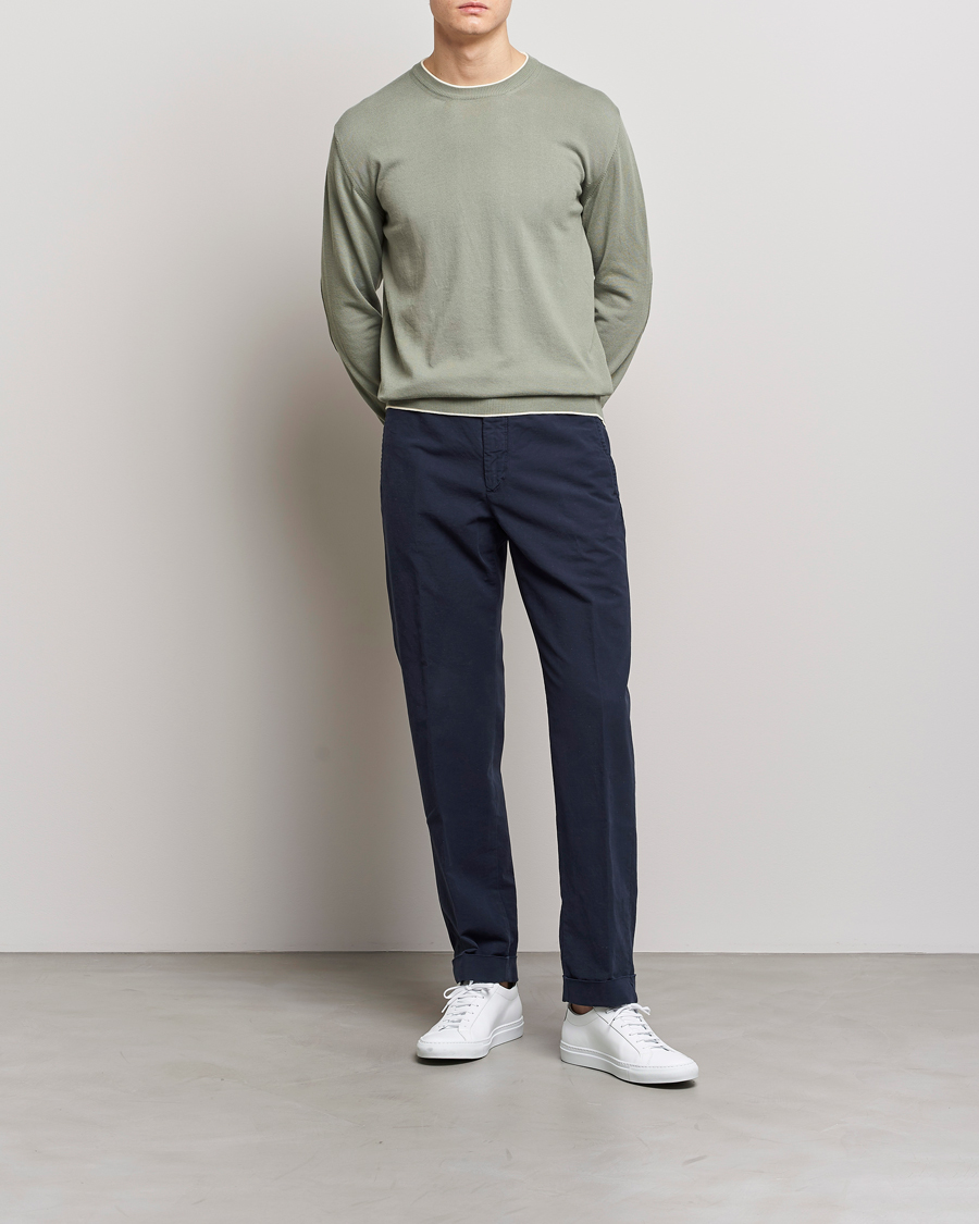 Homme | Pulls Et Tricots | Altea | Soft Cotton Pullover Sage