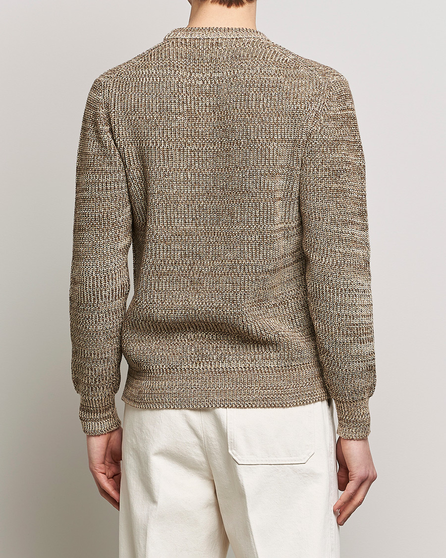 Homme | Pulls Et Tricots | Altea | Rib Cotton Sweater Brown Melange