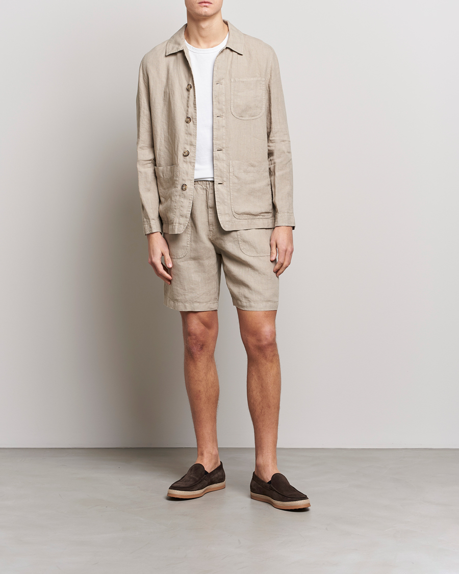 Homme | Shorts | Altea | Linen Shorts Beige